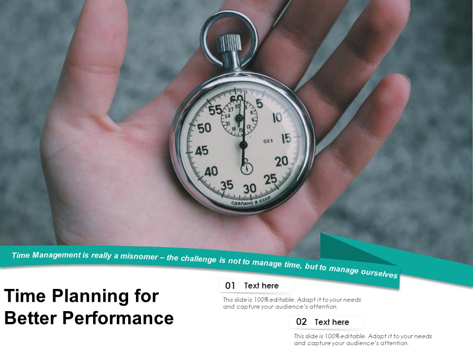 Time Planning For Better Performance Ppt PowerPoint Presentation Model PDF