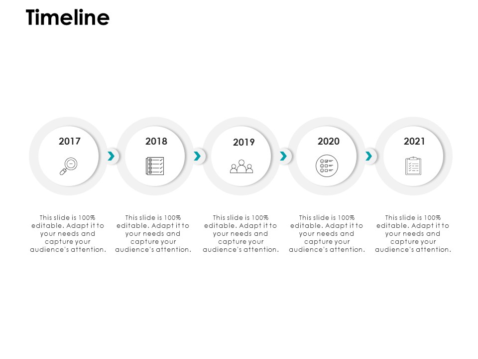 Timeline 2017 To 2021 Years Ppt PowerPoint Presentation Layouts Skills