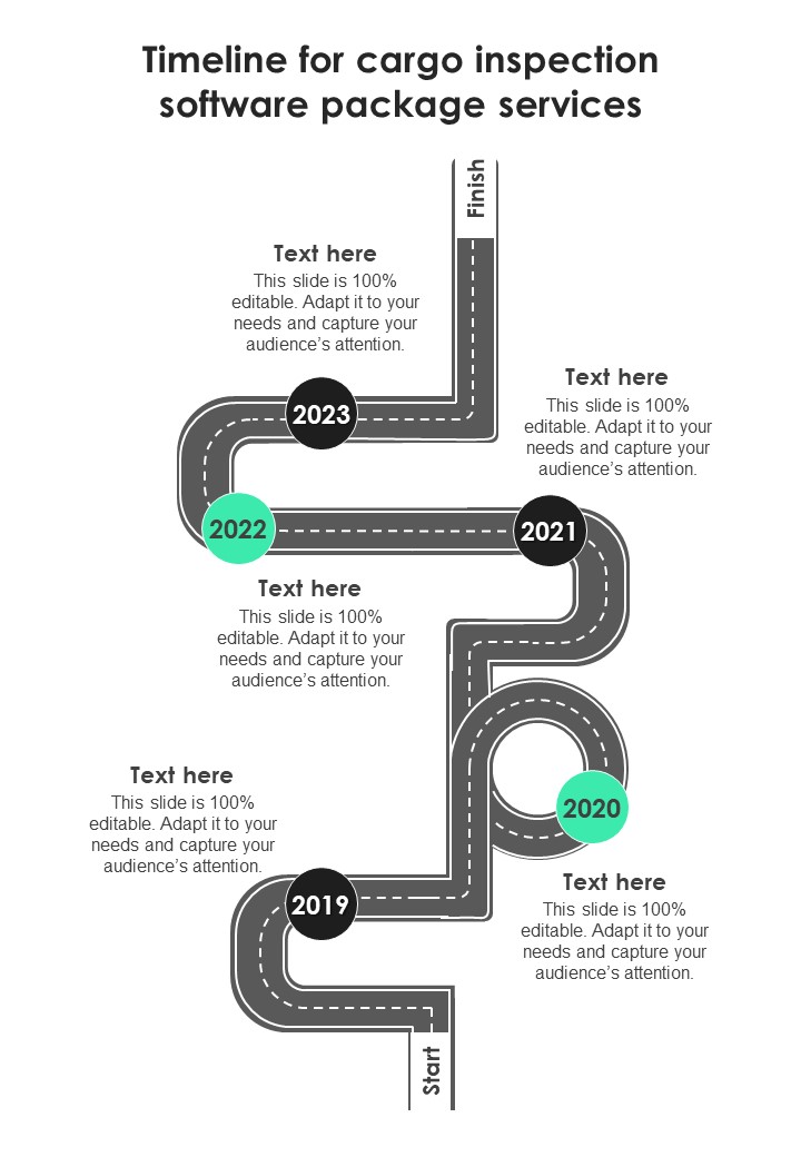 Timeline For Cargo Inspection Software Package Services One Pager Sample Example Document