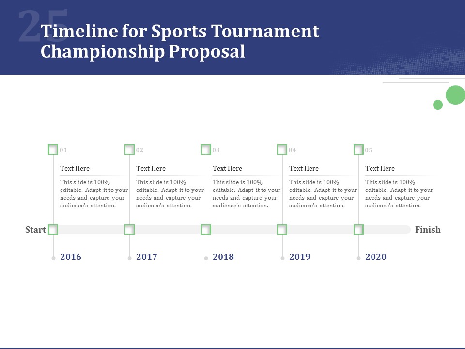 Timeline For Sports Tournament Championship Proposal Ppt File Topics PDF
