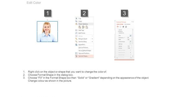 Timeline For Year Based Employee Chart Powerpoint Slides