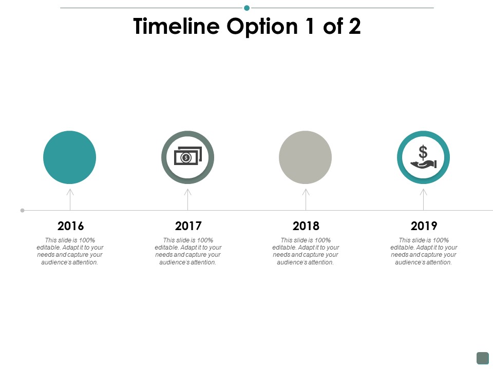 Timeline Option 1 Of 2 Contribution Ppt PowerPoint Presentation Example 2015