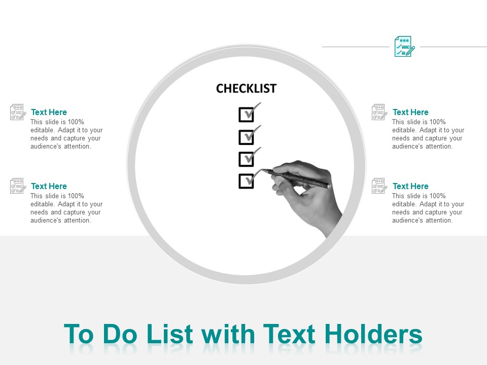 To Do List With Text Holders Ppt PowerPoint Presentation Gallery Example File