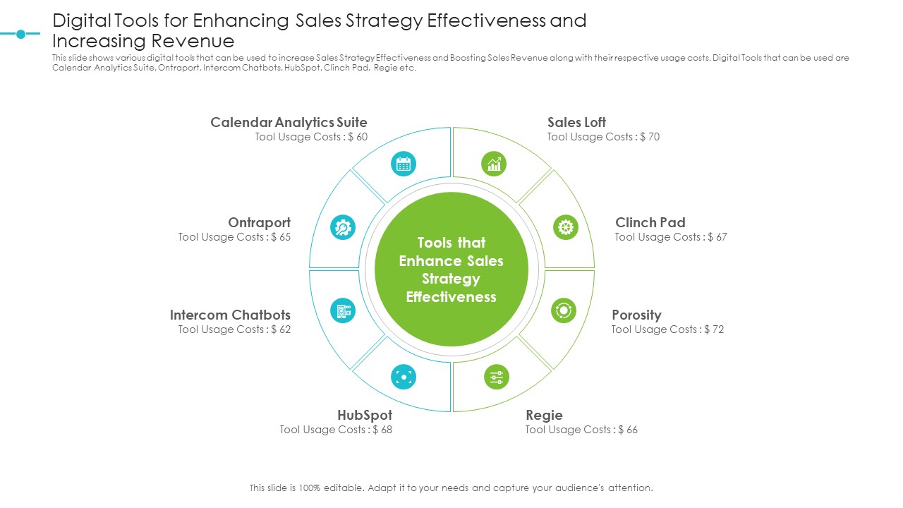 Tools For Improving Sales Plan Effectiveness Digital Tools For Enhancing Sales Strategy Effectiveness And Increasing Revenue Microsoft PDF