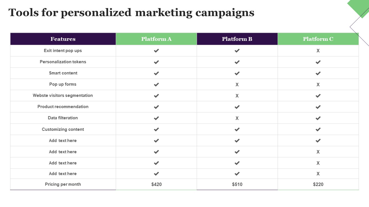 Tools For Personalized Marketing Campaigns Topics PDF