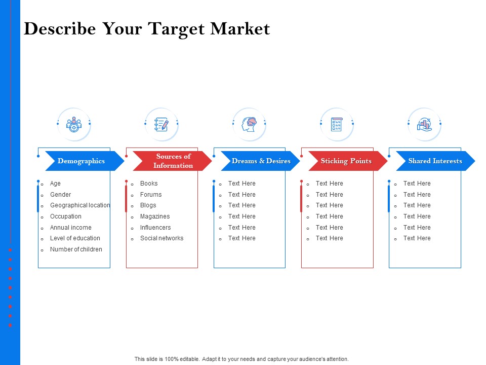 Tools To Identify Market Opportunities For Business Growth Describe Your Target Market Introduction PDF
