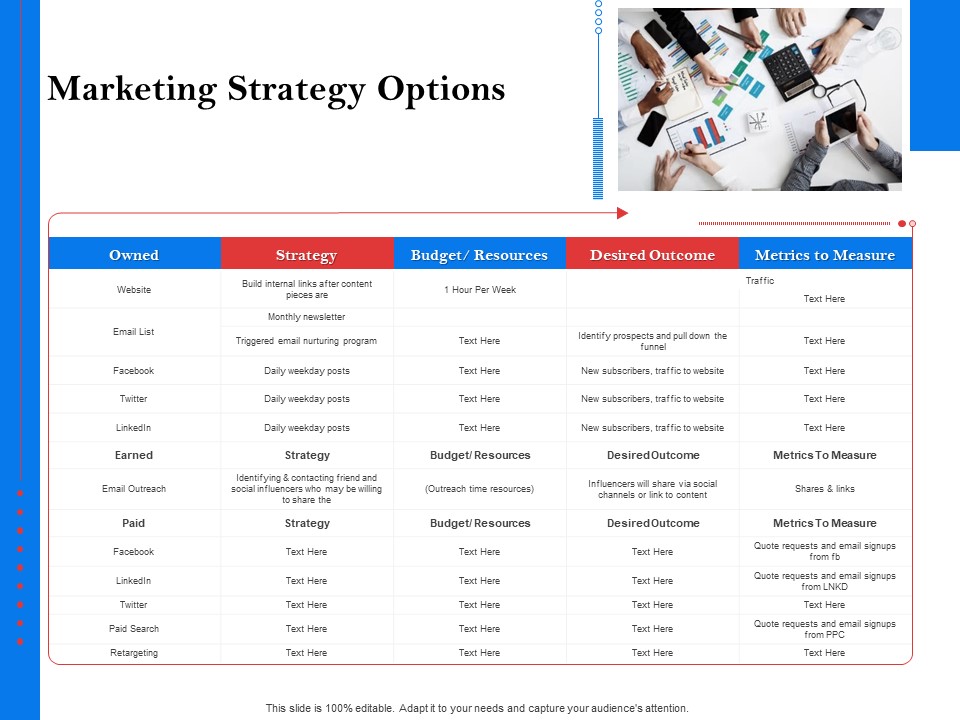 Tools To Identify Market Opportunities For Business Growth Marketing Strategy Options Slides PDF