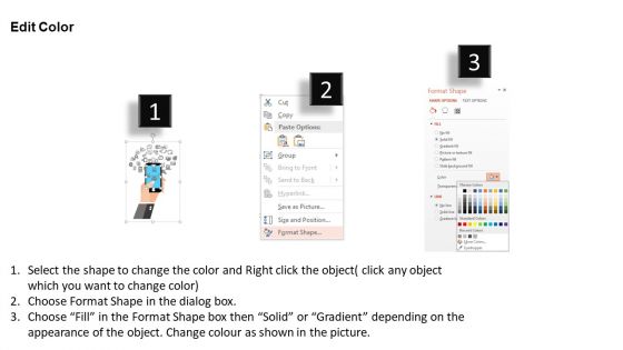 Touch Screen Mobile With Social Media Apps Powerpoint Template
