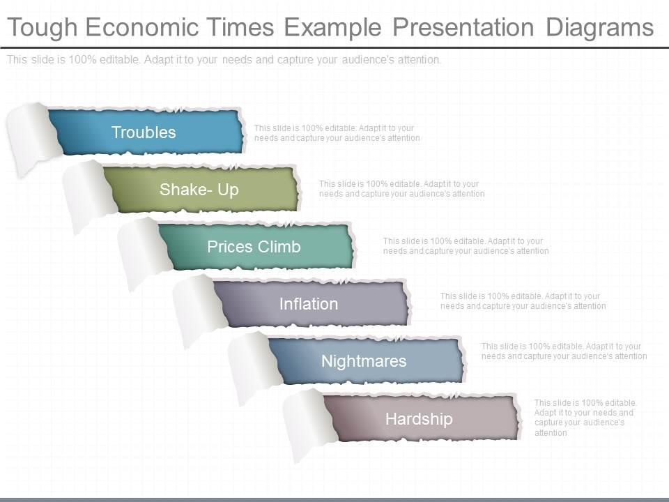 Tough Economic Times Example Presentation Diagrams