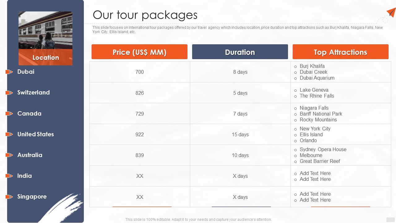 Tour Management Company Profile Our Tour Packages Professional PDF