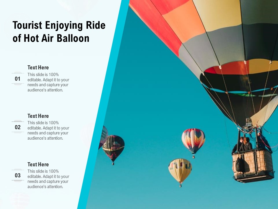 Tourist Enjoying Ride Of Hot Air Balloon Ppt PowerPoint Presentation Gallery Model PDF
