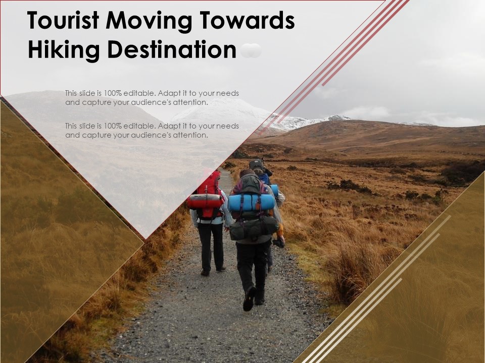 Tourist Moving Towards Hiking Destination Ppt PowerPoint Presentation Styles Design Inspiration PDF