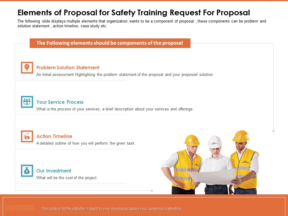 Train Employees Health Safety Elements Of Proposal For Safety Training Request For Proposal Rules PDF