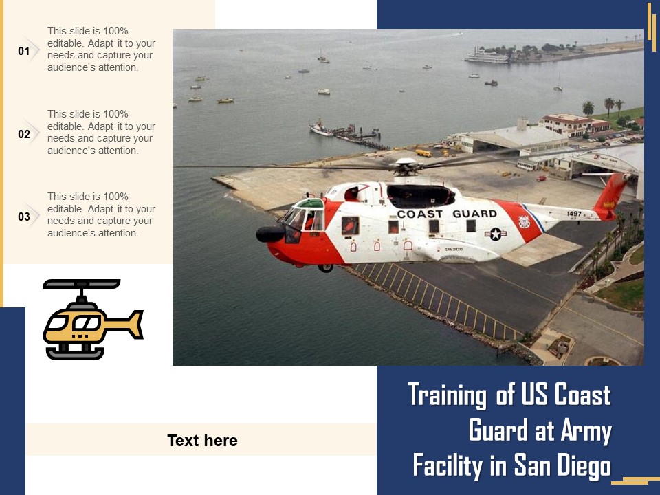 Training Of US Coast Guard At Army Facility In San Diego Ppt PowerPoint Presentation File Visuals PDF