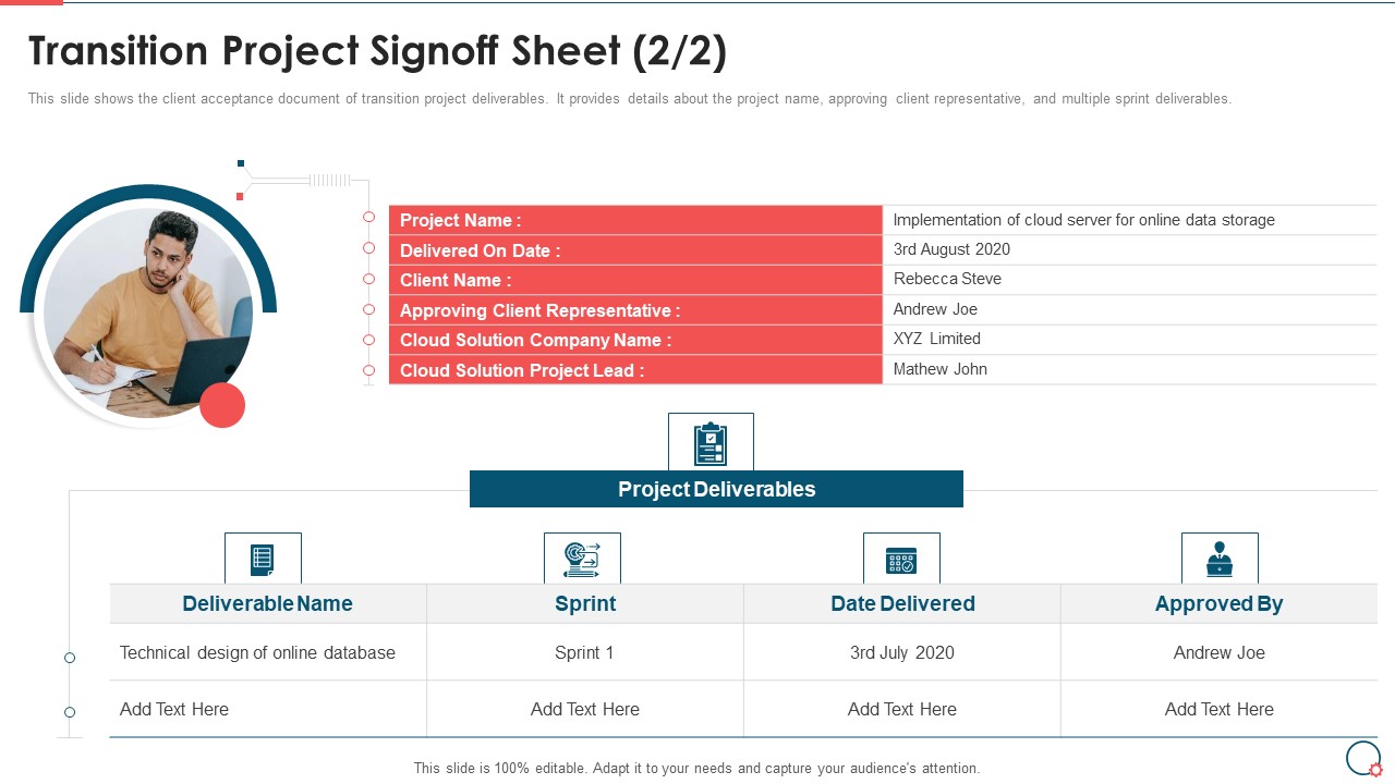 Transition Project Signoff Sheet Information Technology Change Implementation Plan Guidelines PDF