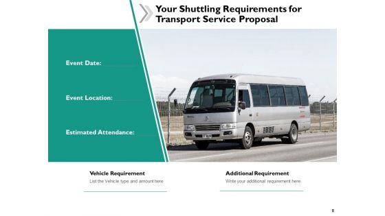 Transport Service Proposal Ppt PowerPoint Presentation Complete Deck With Slides