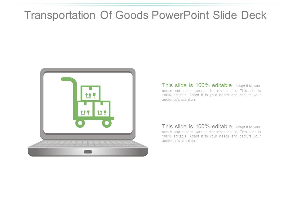 Transportation Of Goods Powerpoint Slide Deck