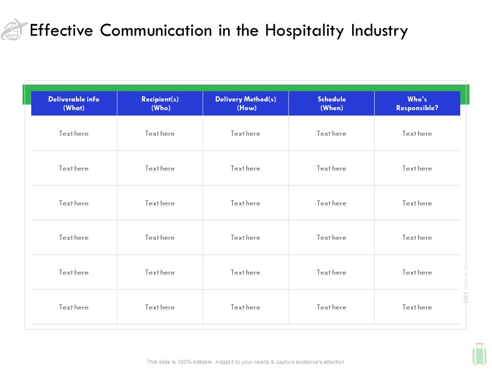 Travel And Leisure Industry Analysis Effective Communication In The Hospitality Industry Demonstration PDF
