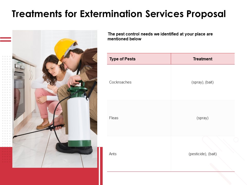 Treatments For Extermination Services Proposal Ppt PowerPoint Presentation Slides Graphics Download