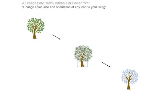 Tree Diagram For Green Environment Powerpoint Slides