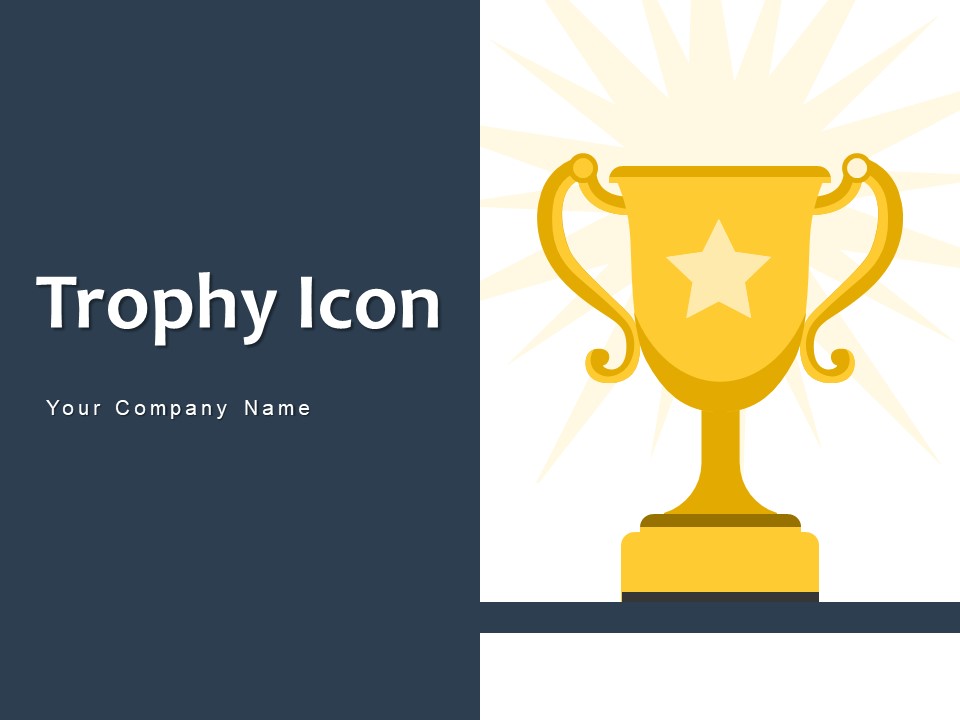 Trophy Icon Award Icon Circle Ppt PowerPoint Presentation Complete Deck