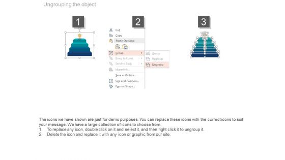 Trophy On Top Of Stairs For Success Powerpoint Slides