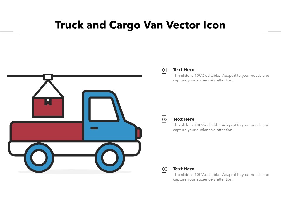 Truck And Cargo Van Vector Icon Ppt PowerPoint Presentation File Sample PDF