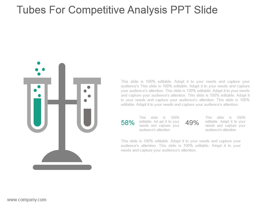 Tubes For Competitive Analysis Ppt Slide