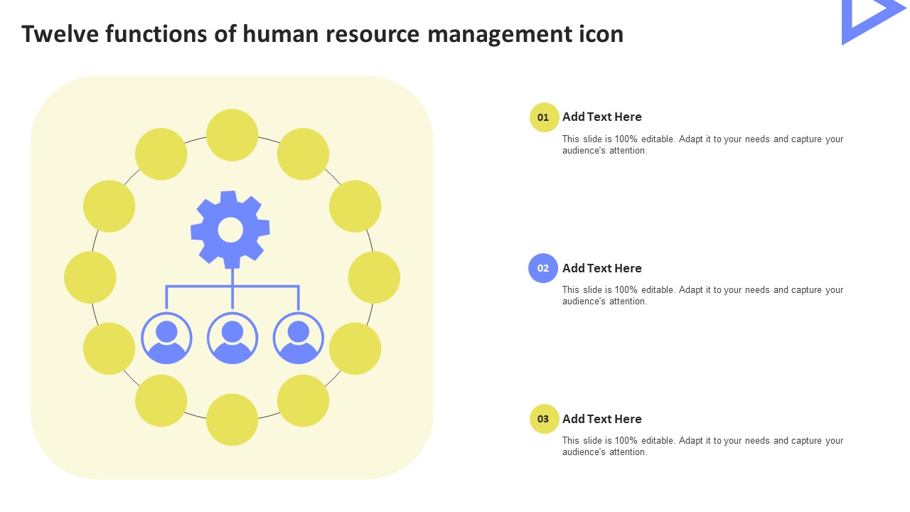 Twelve Functions Of Human Resource Management Icon Guidelines PDF