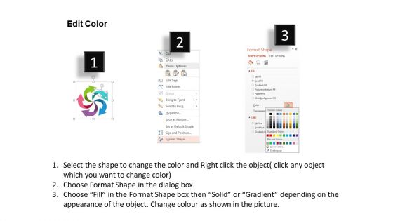 Twisted Arrows In Circular Flow PowerPoint Templates