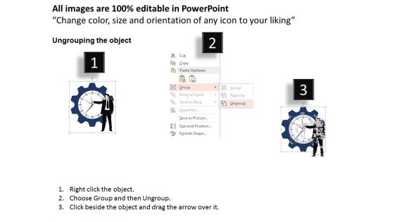 Two Steps Of Time Planning Powerpoint Template