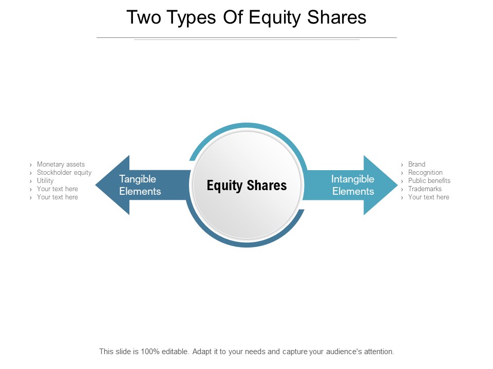 Two Types Of Equity Shares Ppt PowerPoint Presentation Slides Example Topics