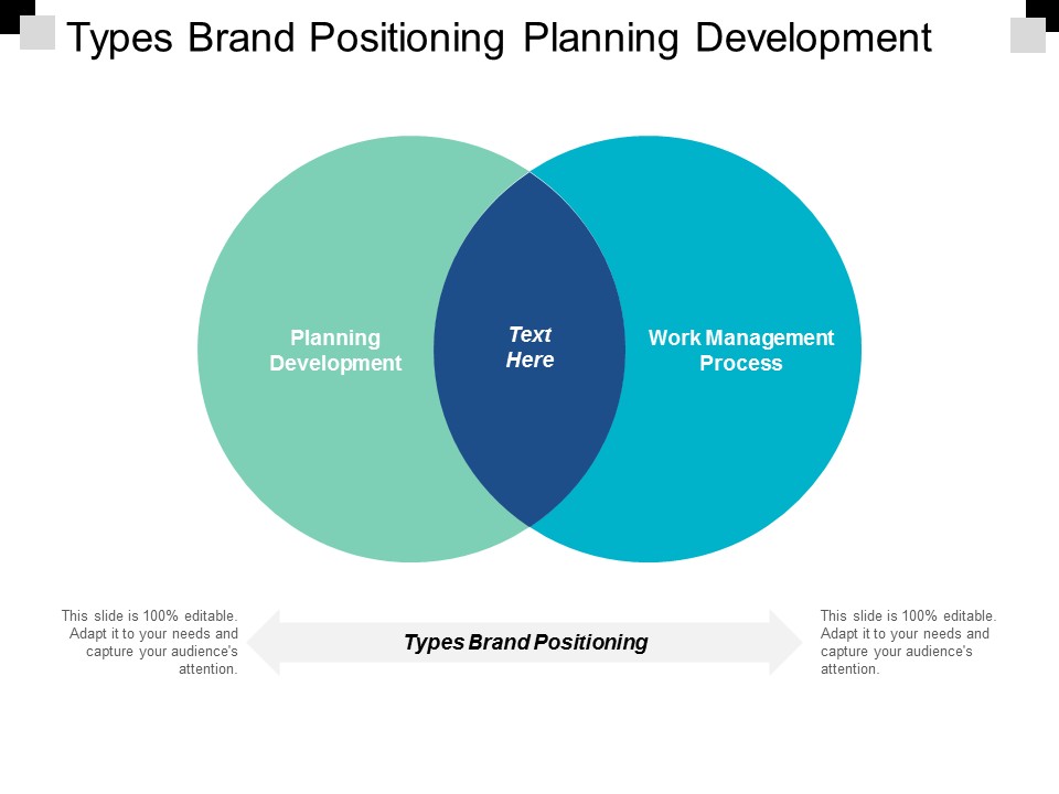 Types Brand Positioning Planning Development Work Management Process Ppt PowerPoint Presentation Outline Example