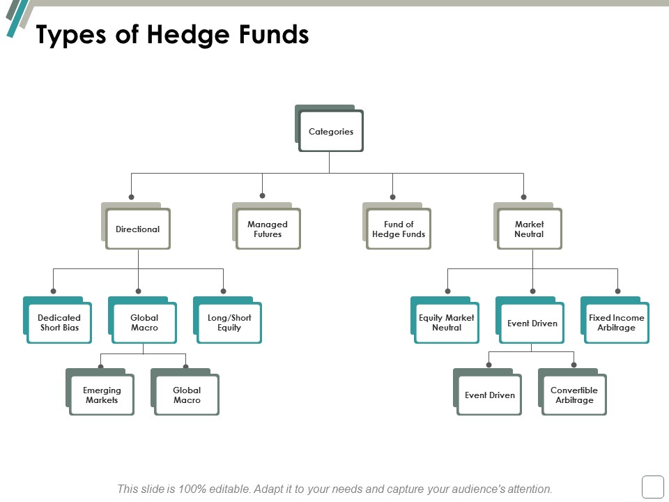 Types Of Hedge Funds Ppt Powerpoint Presentation Icon