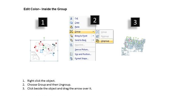 USA Map Free PowerPoint Diagram