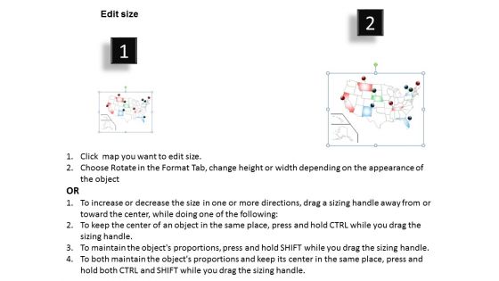 USA Map Free PowerPoint Diagram