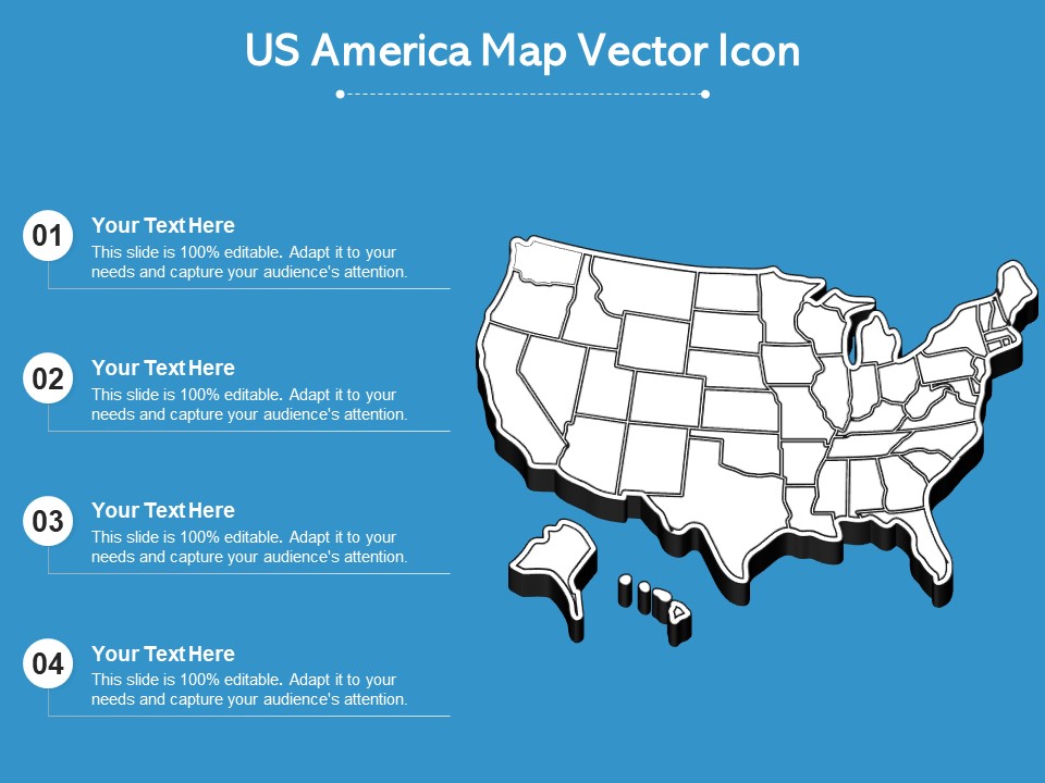 US America Map Vector Icon Ppt PowerPoint Presentation Styles Topics PDF
