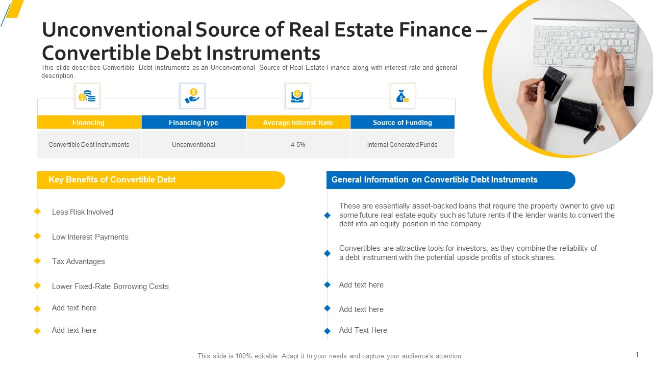 Unconventional Source Of Real Estate Finance Convertible Debt Instruments Rules PDF