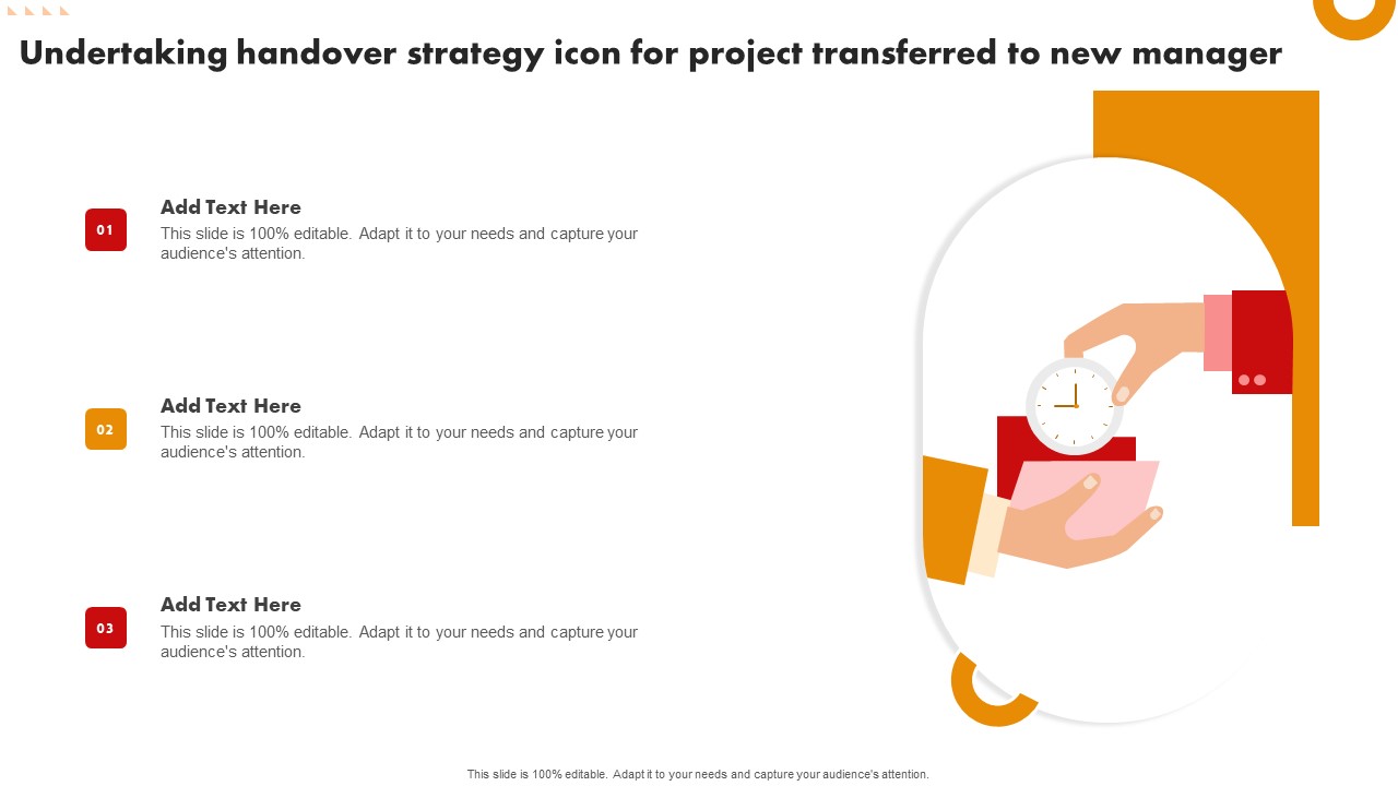 Undertaking Handover Strategy Icon For Project Transferred To New Manager Download PDF