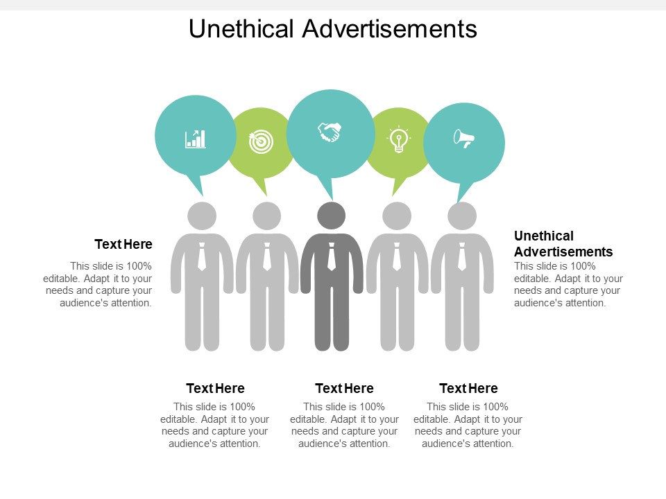 Unethical Advertisements Ppt PowerPoint Presentation Slides Visual Aids Cpb