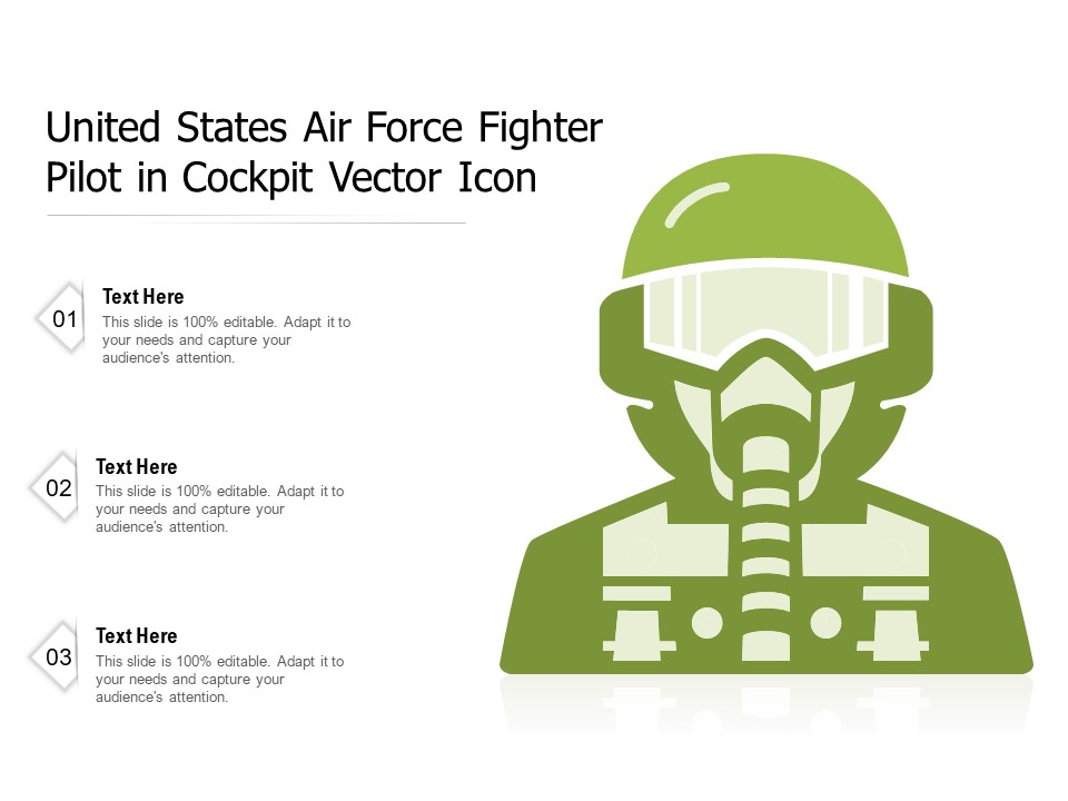 United States Air Force Fighter Pilot In Cockpit Vector Icon Ppt PowerPoint Presentation Gallery Tips PDF