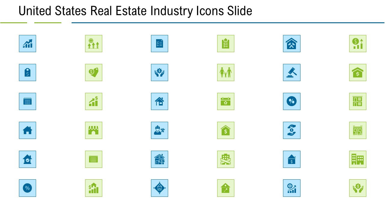 United States Real Estate Industry Icons Slide Ppt Styles Inspiration PDF