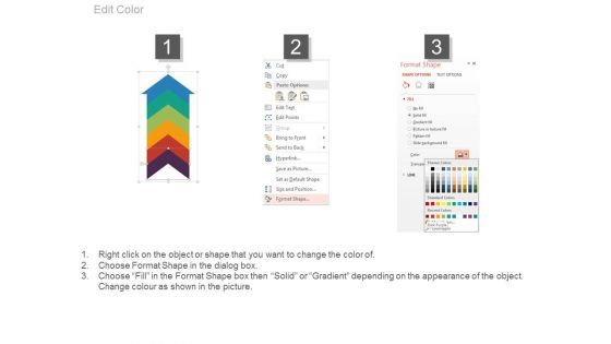 Upward Arrow Infographic For Success Planning PowerPoint Slides