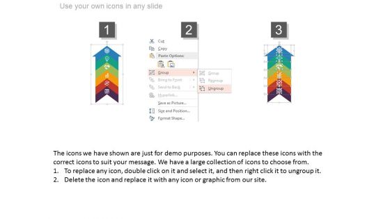 Upward Arrow Infographic For Success Planning PowerPoint Slides