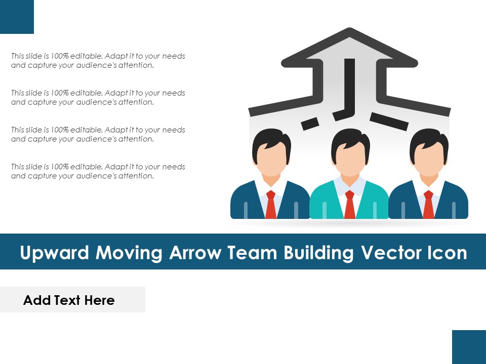 Upward Moving Arrow Team Building Vector Icon Ppt PowerPoint Presentation Ideas Professional PDF
