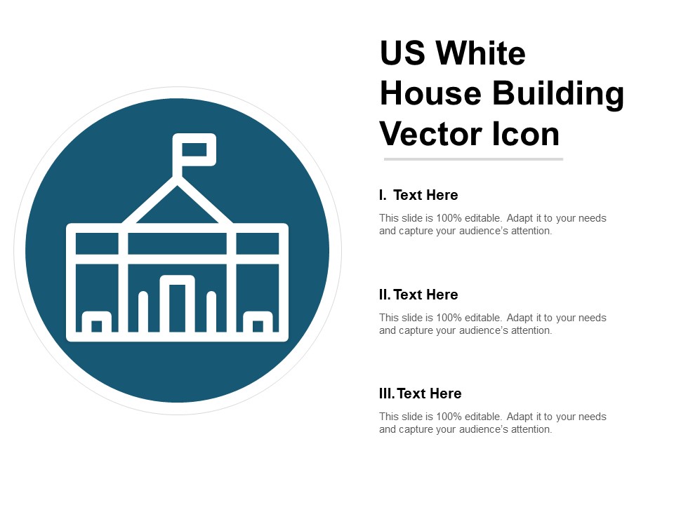 Us White House Building Vector Icon Ppt PowerPoint Presentation Model Introduction