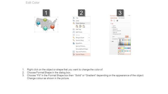 Usa Map Ppt Slide