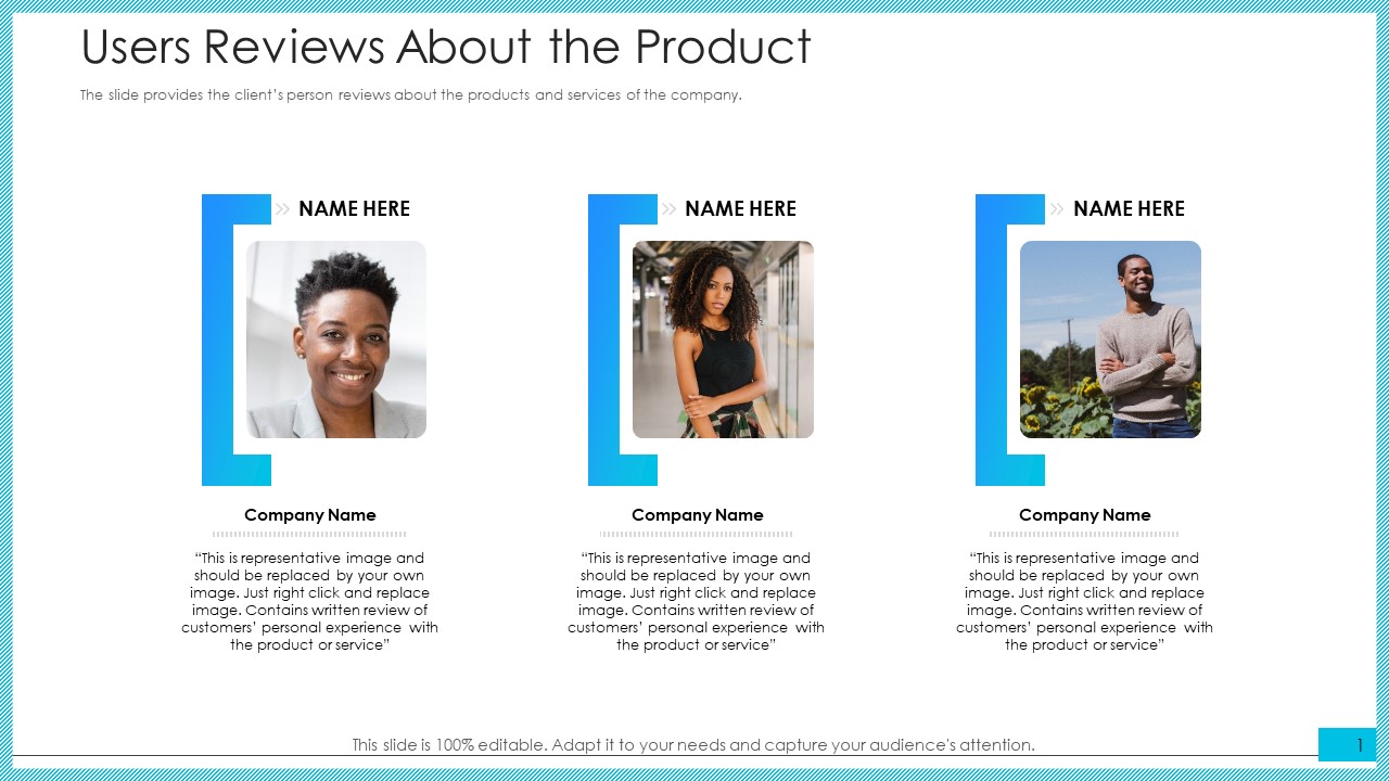 Users Reviews About The Product Template PDF