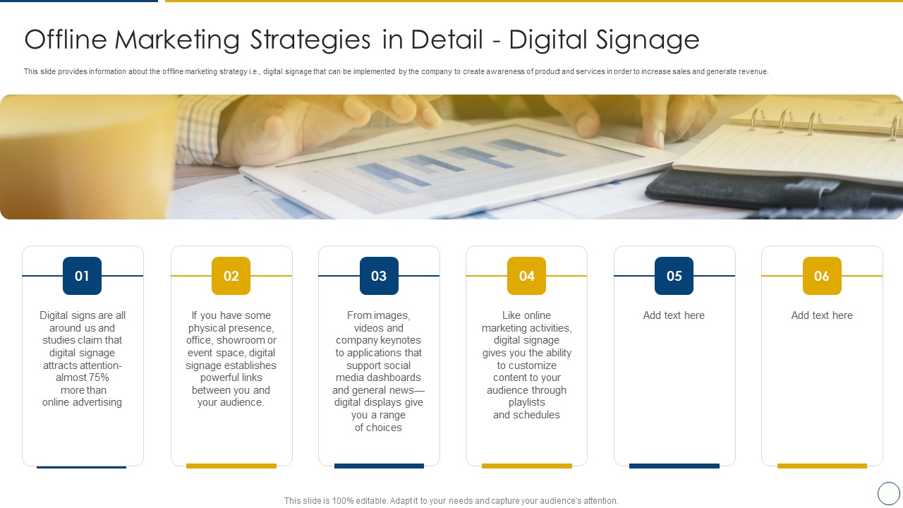 Using Offline Marketing Approaches To Improve Customer Engagement And Organic Traffic Offline Marketing Strategies In Detail Digital Background PDF