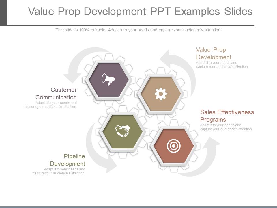 Value Prop Development Ppt Examples Slides